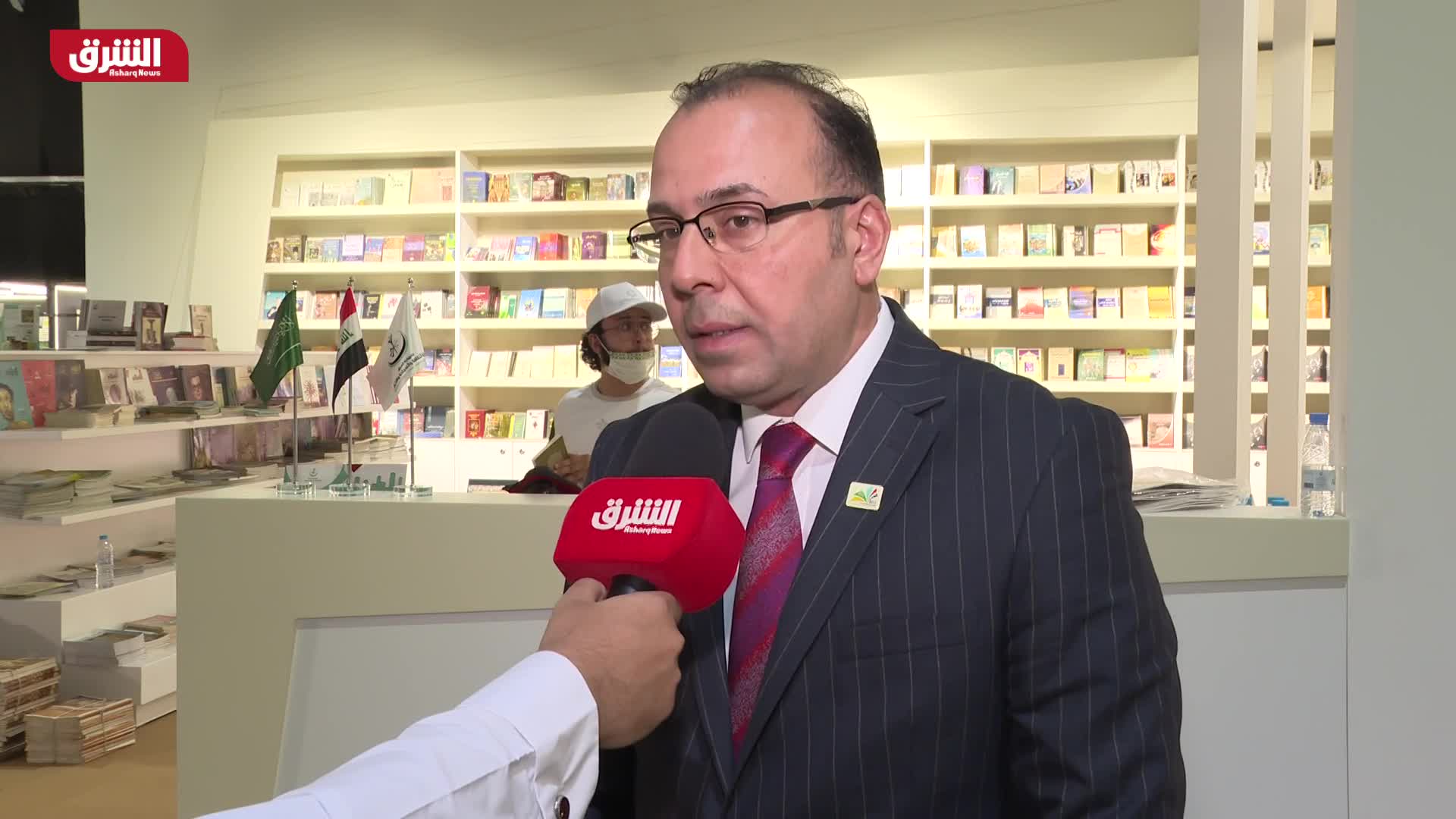 د.عساف الساعدي - مدير الجناح العراقي بمعرض الرياض للكتاب