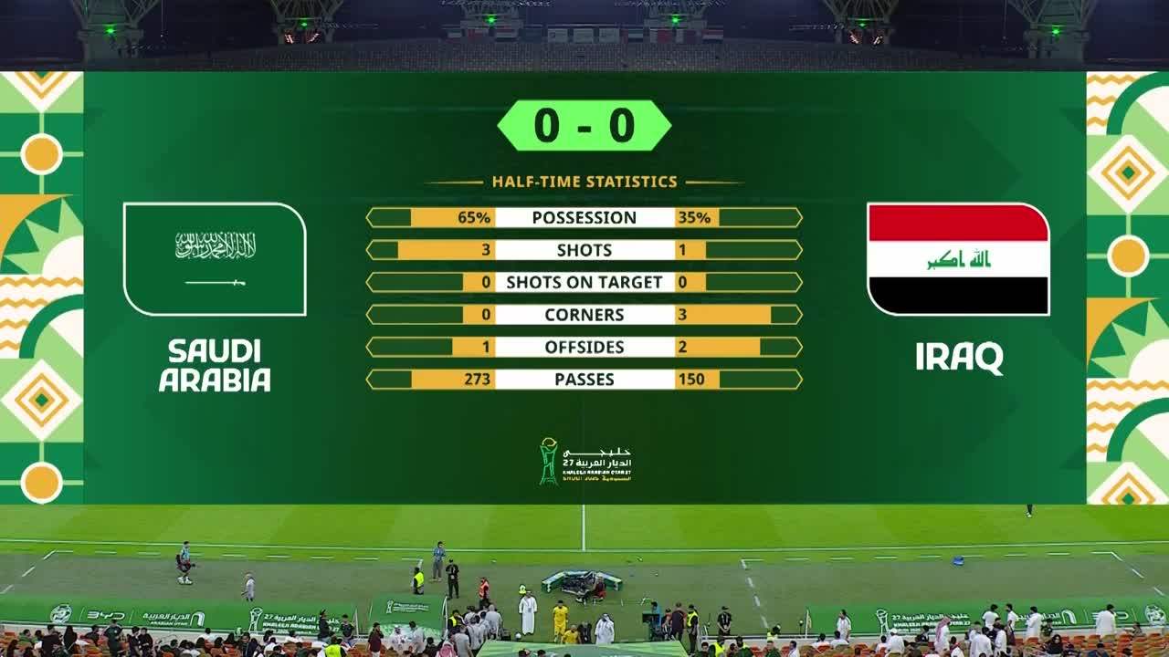 السعودية VS العراق ملصق
