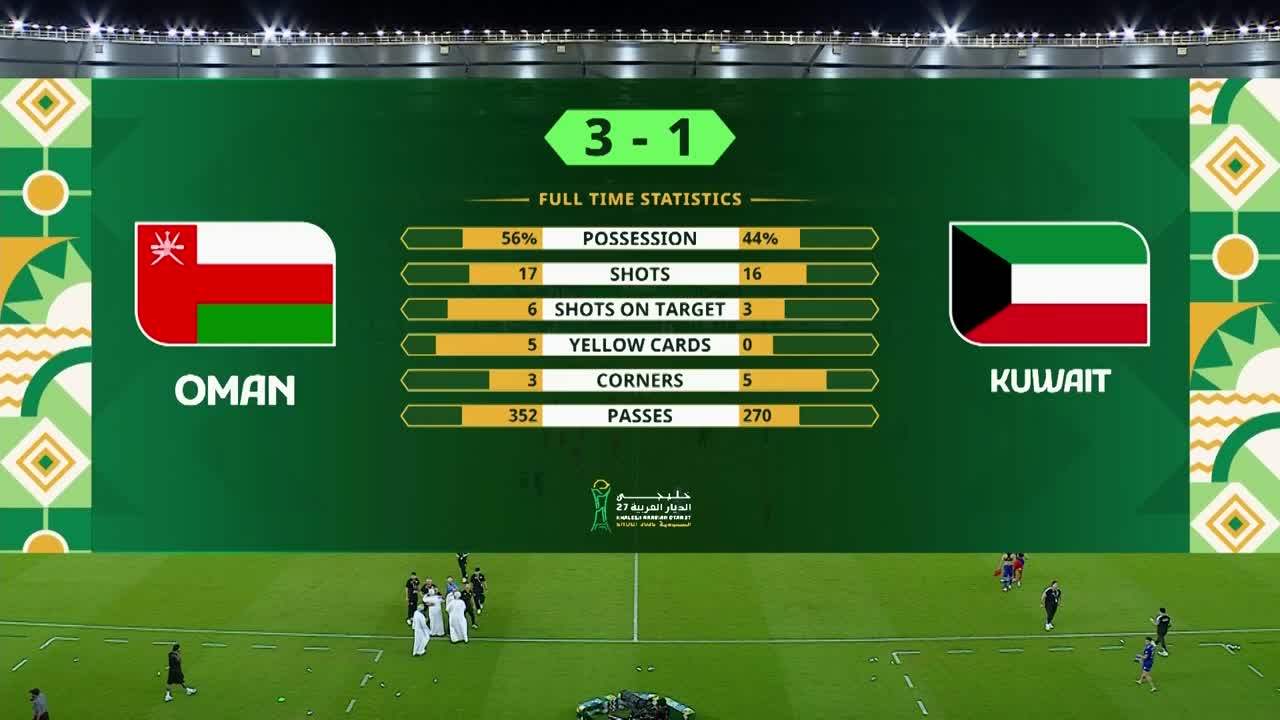عمان VS الكويت ملصق